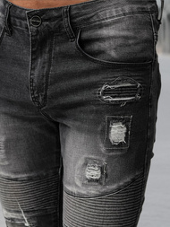 Vaqueros de hombre negras OZONEE NB/MP0142NZ