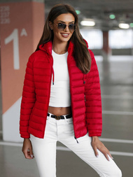 Chaqueta de mujer roja OZONEE JS/16M9101/270Z