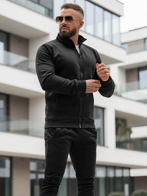 Chándal de hombre negro OZONEE JS/68C10385/3