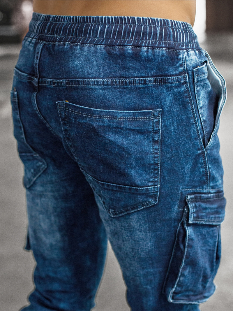 Pantalón jogger de hombre azul OZONEE DR/TF056