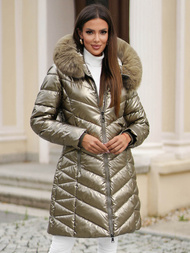 Chaqueta de mujer oro OZONEE JS/16M9100/403Z