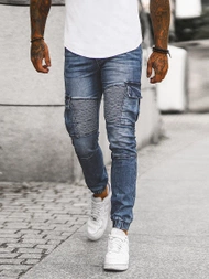 Pantalón jogger de hombre azul OZONEE NB/MP0092BS