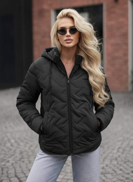 Chaqueta de mujer negra OZONEE JS/16M9300/392Z