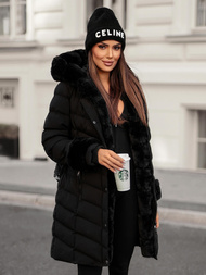 Chaqueta de mujer negra OZONEE JS/5M3156/392Z