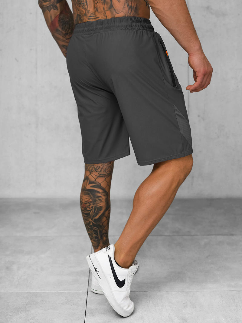 Pantalones cortos deportivos para hombre grafito OZONEE JS/12K1800/5