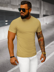 Camiseta de hombre beige OZONEE NB/MT3001