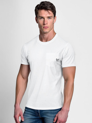 Camiseta de hombre blanco OZONEE O/QQ1387Z