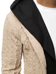 Sudadera de hombre beige OZONEE MACH/2138