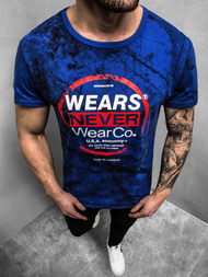 Camiseta de hombre azul OZONEE JS/SS10925Z