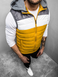 Chaleco de hombre amarilla OZONEE N/6105Z