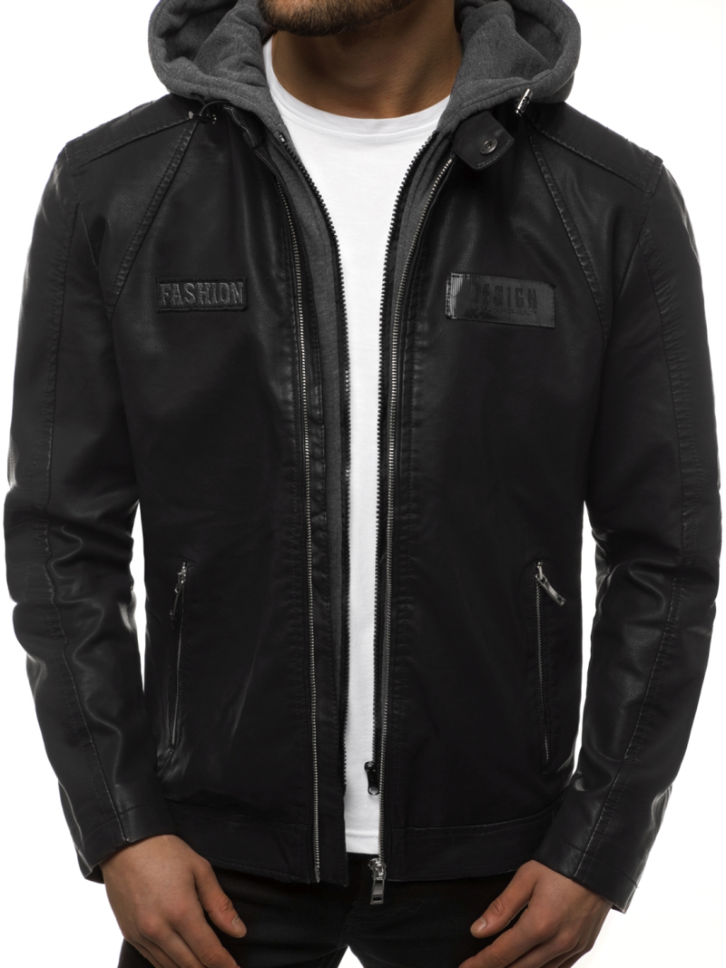 Chaqueta de hombre negra OZONEE JB/JP1127