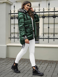 Chaqueta de mujer verde OZONEE JS/5M3188/238Z