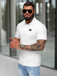 Polo de hombre blanca OZONEE NB/MT3122
