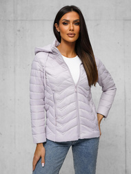 Chaqueta de mujer violeta claro OZONEE JS/16M9238/35