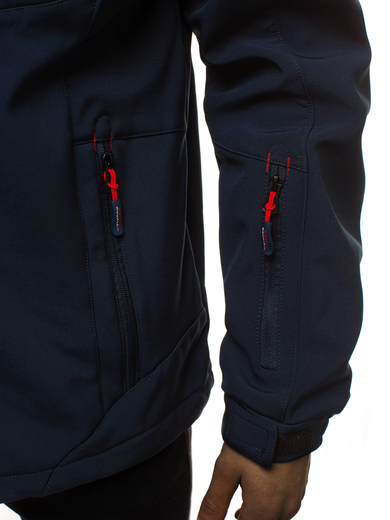 Chaqueta de hombre azul marino rojo OZONEE GE/12262