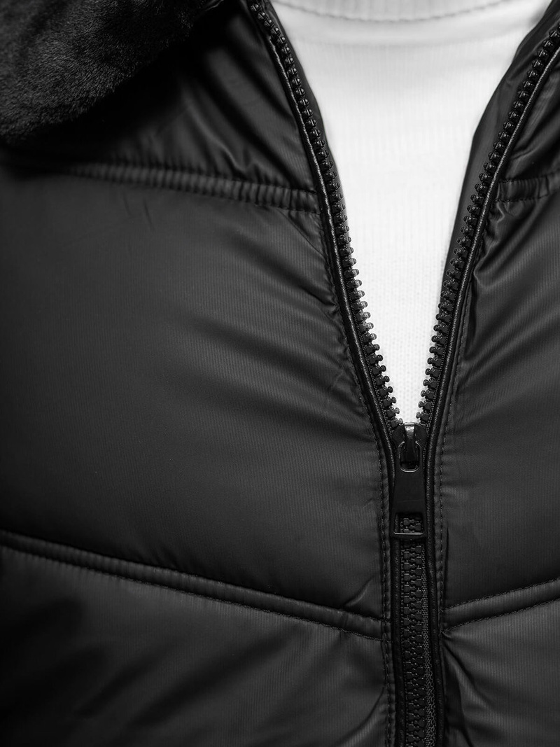 Chaqueta de hombre negra OZONEE JS/31M5005