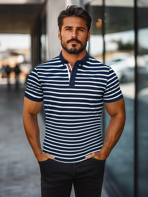 Polo de hombre granate OZONEE O/PA6636