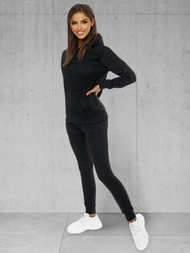 Conjunto de chándal de dos piezas negro OZONEE JS/CKW02