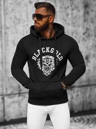 Sudadera de hombre negra OZONEE NB/MF2007