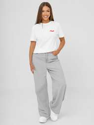 Camiseta de mujer blanco OZONEE JS/R61658