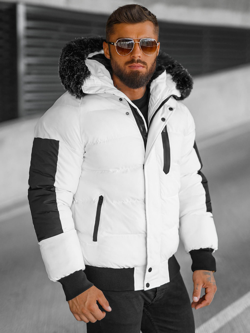 Chaqueta de hombre blanca OZONEE O/M798Z