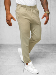 Pantalón chino de hombre beige OZONEE O/K971SP