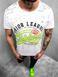 Camiseta de hombre blanca OZONEE JS/KS1975Z