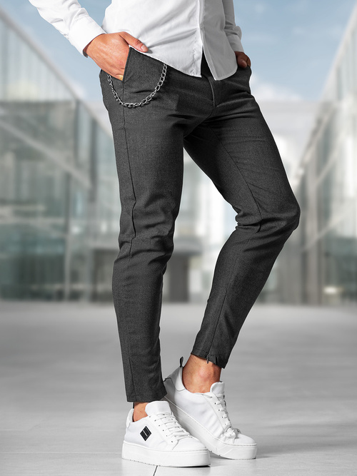 Pantalón chino de hombre grafito OZONEE DJ/3300Z