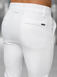 Pantalón chino de hombre blanco OZONEE DJ/5526Z