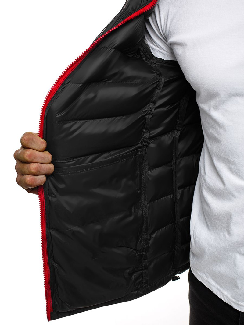 Chaqueta de hombre negra/2 OZONEE JB/JP1111