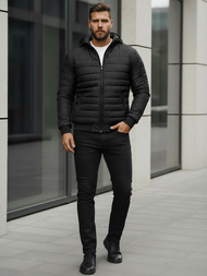 Chaqueta de hombre negra OZONEE JS/MY13Z