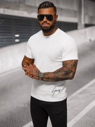 Camiseta de hombre blanco OZONEE O/L1192