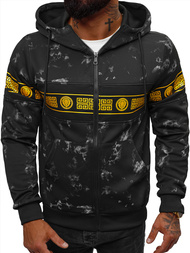 Sudadera de hombre negra OZONEE JS/B8125