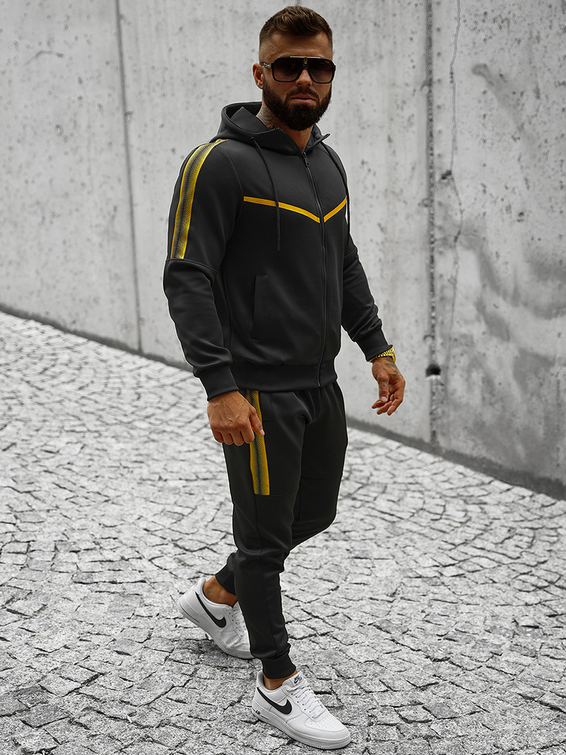 Chándal de hombre negro OZONEE JS/C8117
