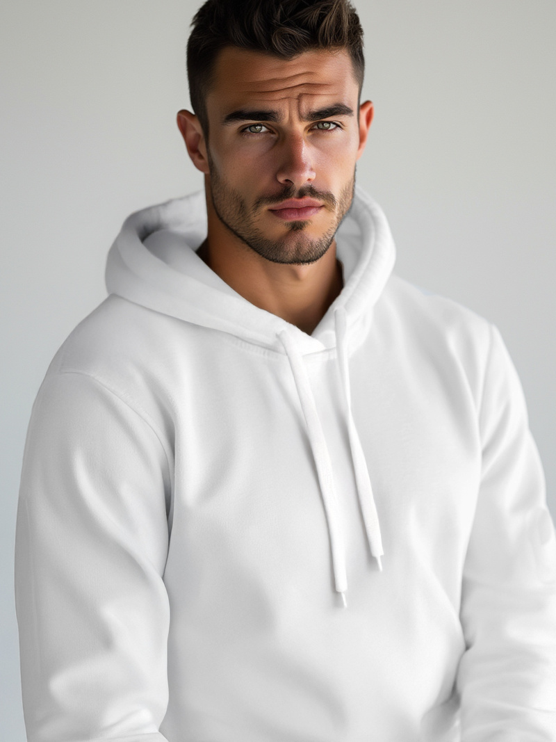 Sudadera de hombre blanca OZONEE JS/2009Z