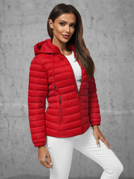 Chaqueta de mujer roja OZONEE JS/16M9101/270