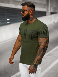 Camiseta de hombre verde OZONEE O/8T1263/29