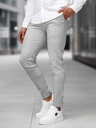 Pantalón chino de hombre gris OZONEE DJ/5505Z