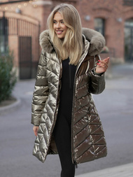 Chaqueta de mujer oro OZONEE JS/16M9100/403Z