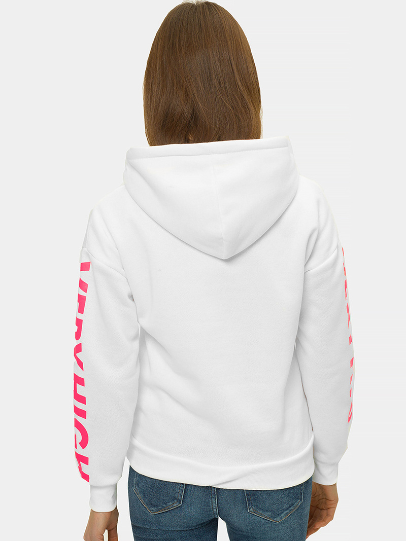 Sudadera de mujer blanca OZONEE JS/B26012
