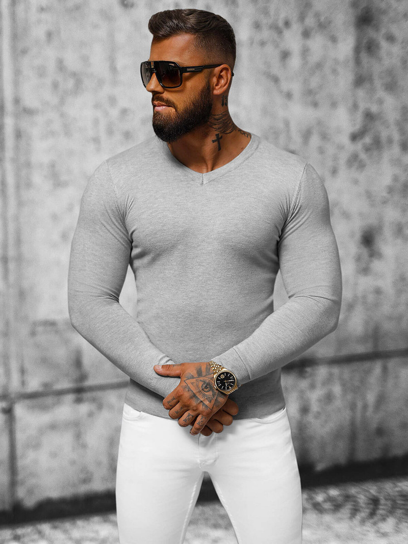 Jersey de hombre gris OZONEE NB/MMB601/2Z