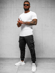 Pantalón de chándal de hombre negras OZONEE O/PS6021