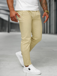 Pantalón de hombre beige OZONEE BL/SK222/6