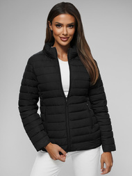 Chaqueta de mujer negra OZONEE JS/16M9109/392
