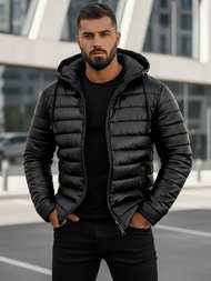 Chaqueta de hombre negra OZONEE O/11Z8088Z