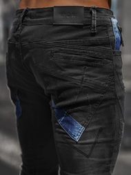 Vaqueros de hombre negras OZONEE NB/MP0025N
