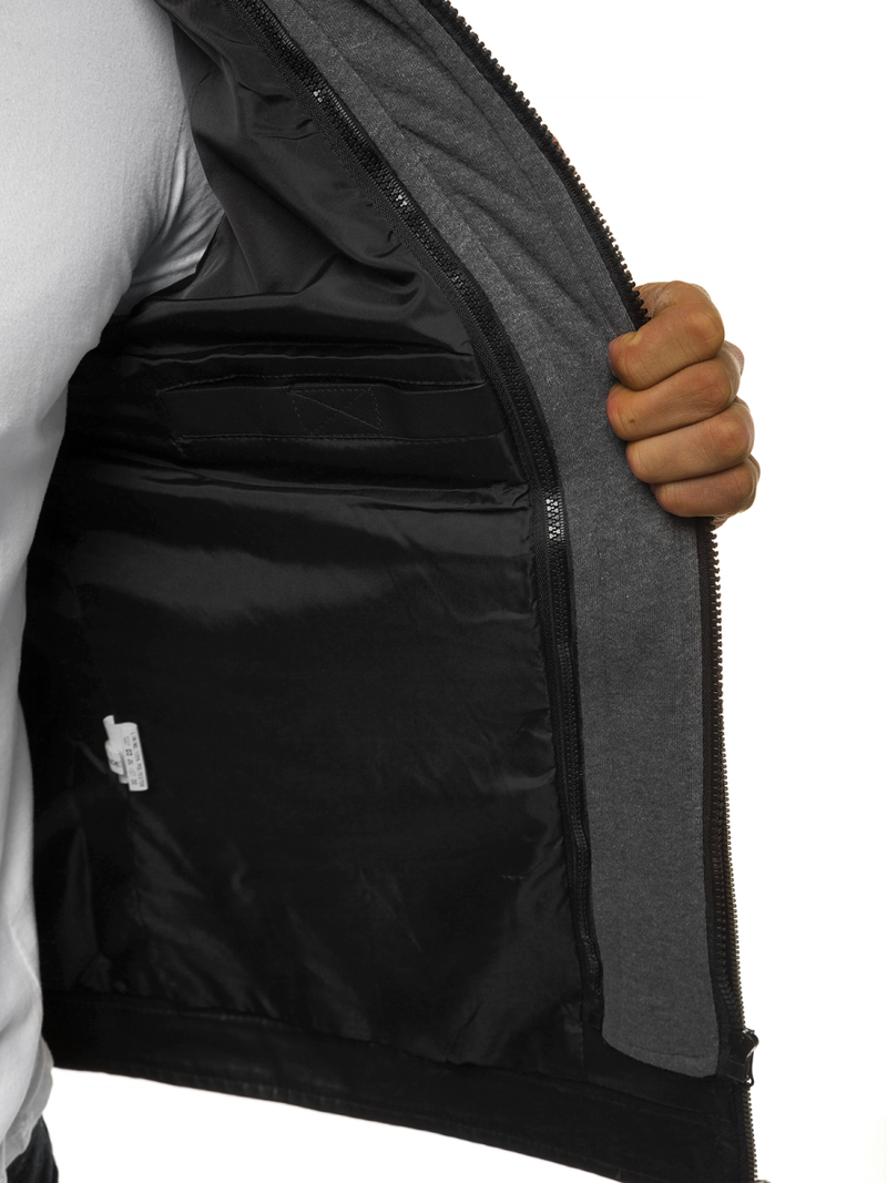 Chaqueta de hombre negr OZONEE JB/JP1136