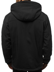 Chaqueta de hombre negro-verde OZONEE GE/12263