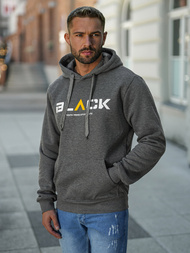 Sudadera de hombre grafito OZONEE JS/8B1756/5