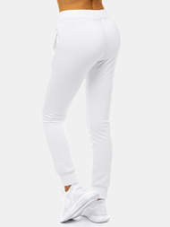 Pantalón de chándal para mujer blancos OZONEE JS/CK01